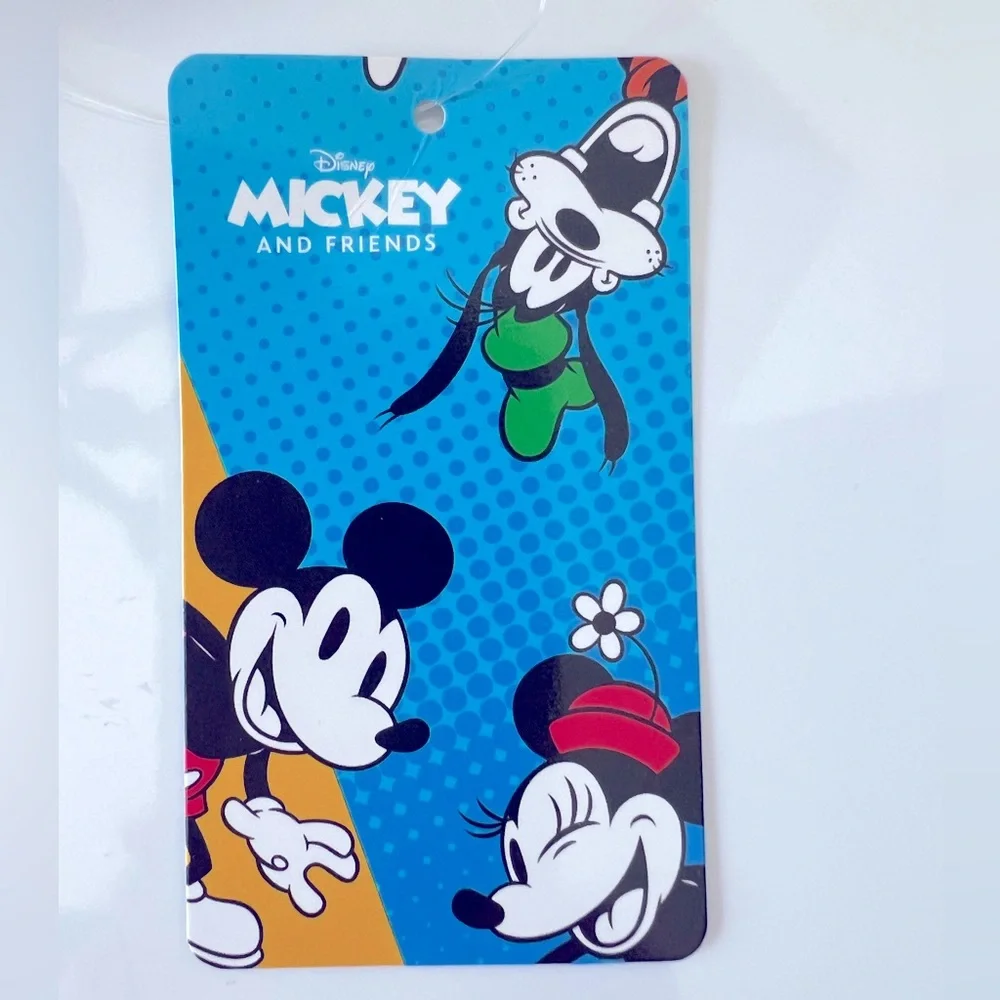 Adorable Multicolored Mickey Mouse & Friends Backpack with Iconic Ears. NWT.